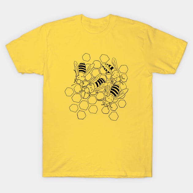 The Busy Bees T-Shirt by aglomeradesign